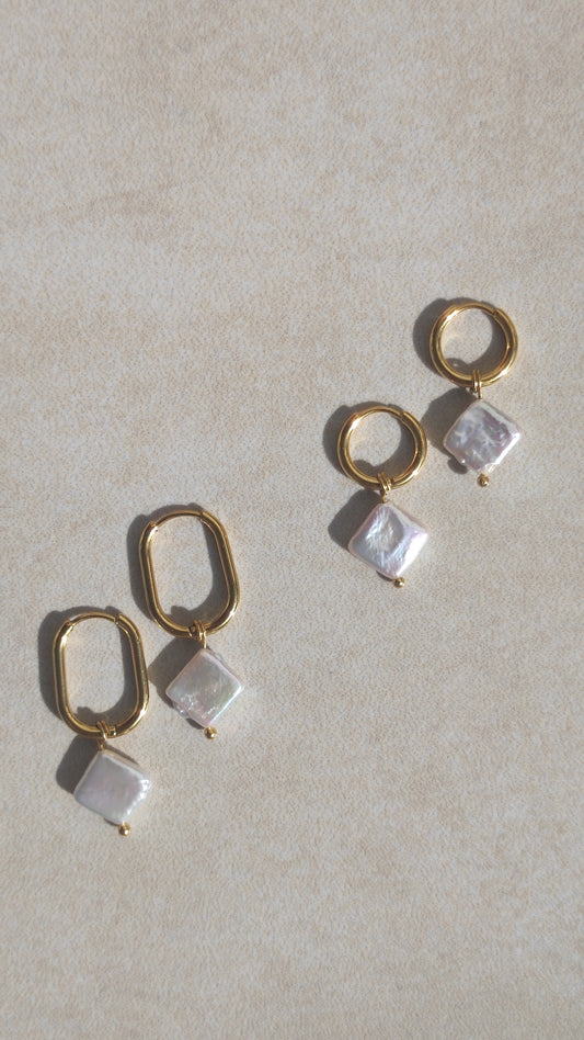 Ohrring Rhombus Recycelt
